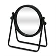 Clarimond 7 Inch Round Swivel Metal Table Mirror - Black