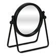 Clarimond 7 Inch Round Swivel Metal Table Mirror - Black
