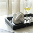 Minyoro White Resin Chain Knot Sculpture