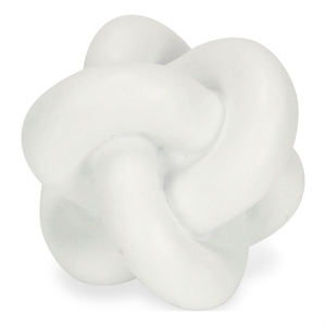 Minyoro White Resin Chain Knot Sculpture