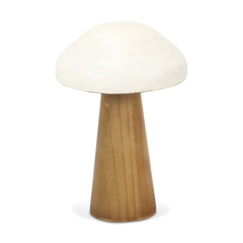 Hareton Forest Fungi Table Decor - Brown and White - Large