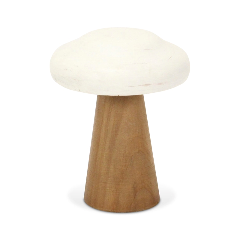 Hareton Forest Fungi Table Decor - Brown and White - Medium