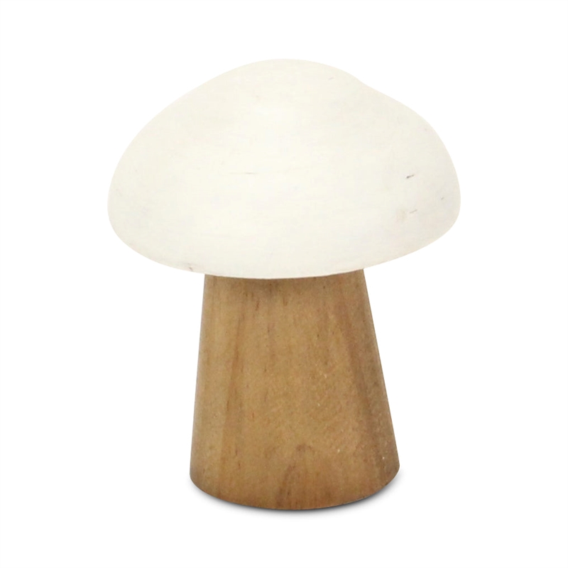 Hareton Forest Fungi Table Decor - Brown and White - Small