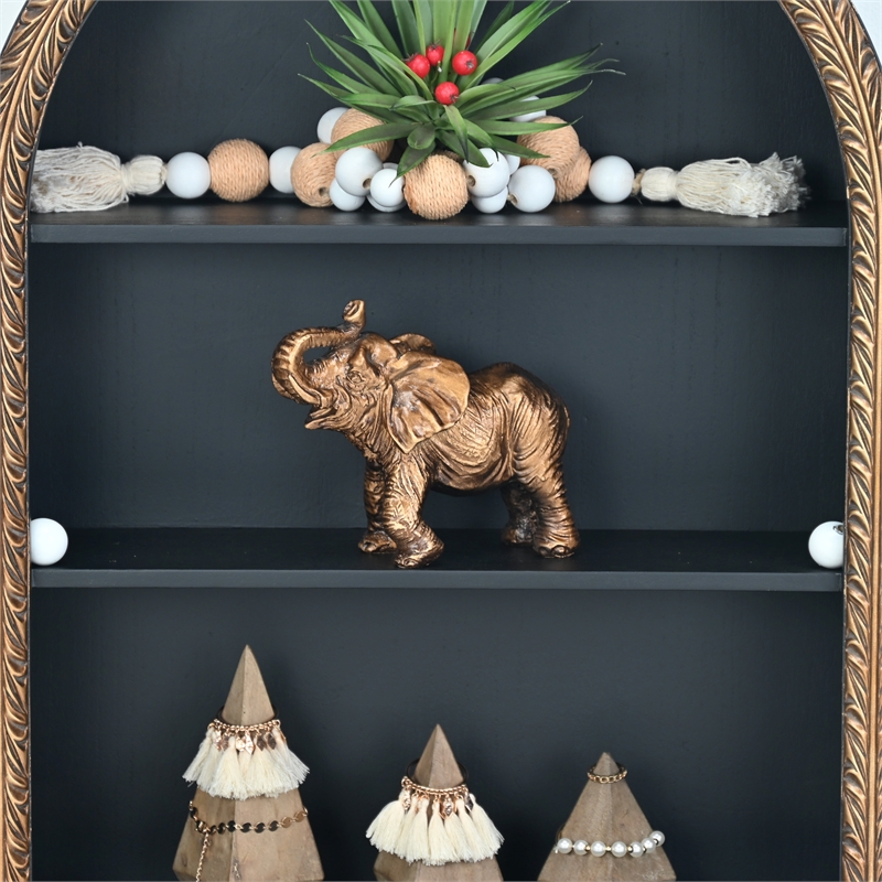 Bovira Resin Golden Elephant Decor