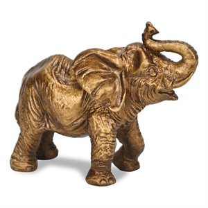 Bovira Resin Golden Elephant Decor