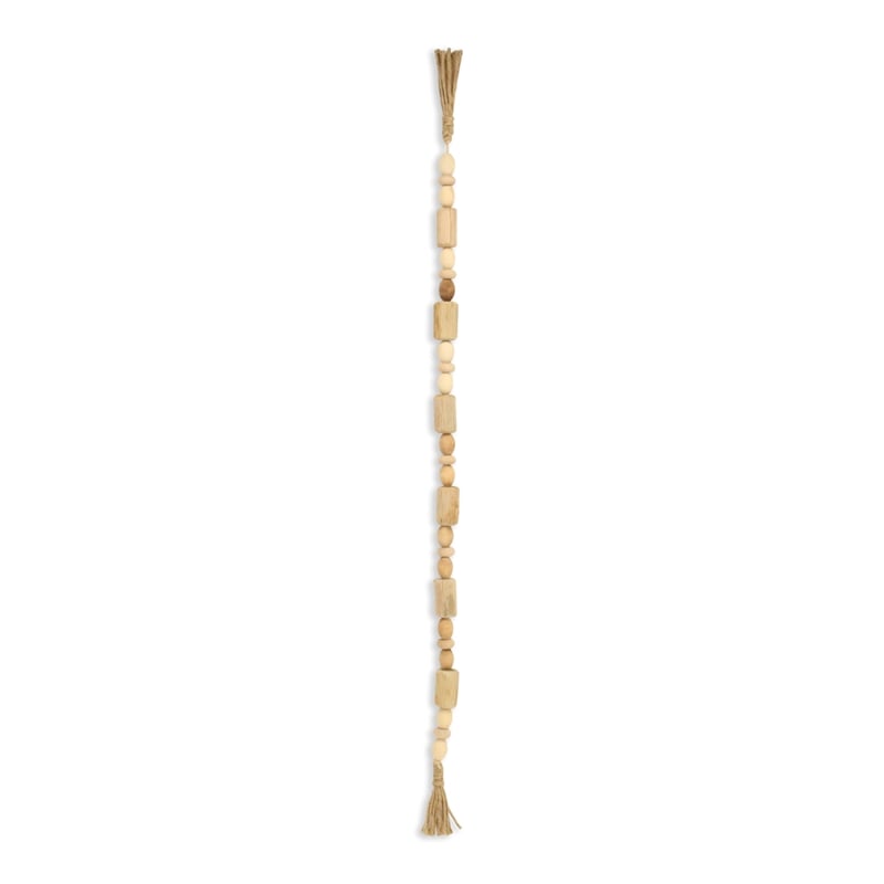 Wistan Hanging 4 Wood Bead Design Garland Decor