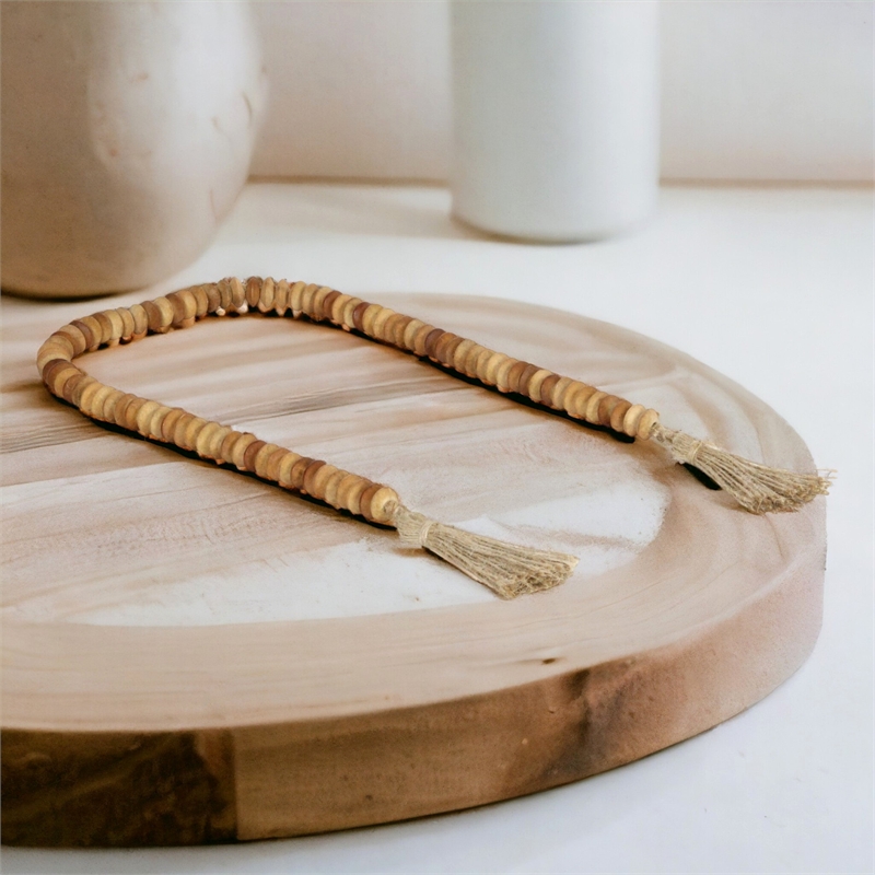 Akaida Wooden Abacus Styled Bead Garland Decor