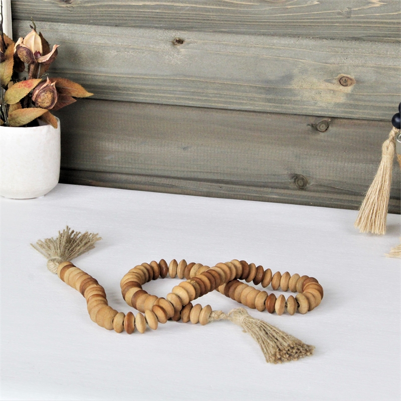 Akaida Wooden Abacus Styled Bead Garland Decor