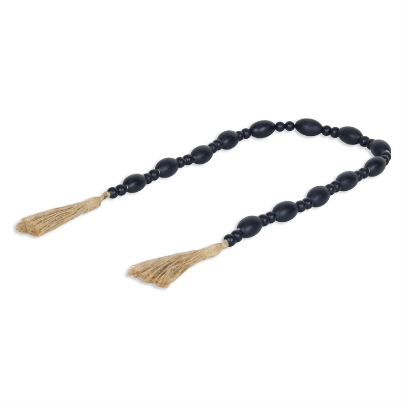 Akaida Dark Blue Mixed Wooden Bead Garland Decor