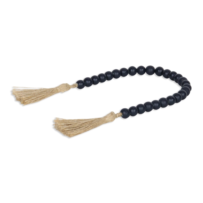 Akaida Dark Blue Wooden Bead Garland Decor