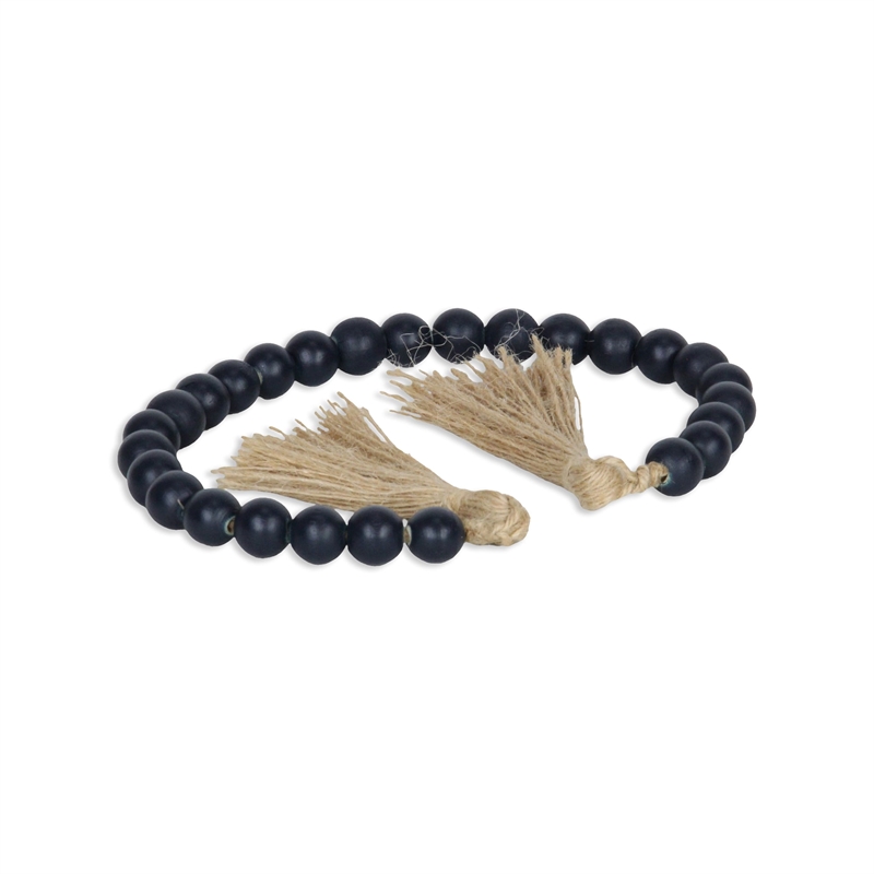 Akaida Dark Blue Wooden Bead Garland Decor