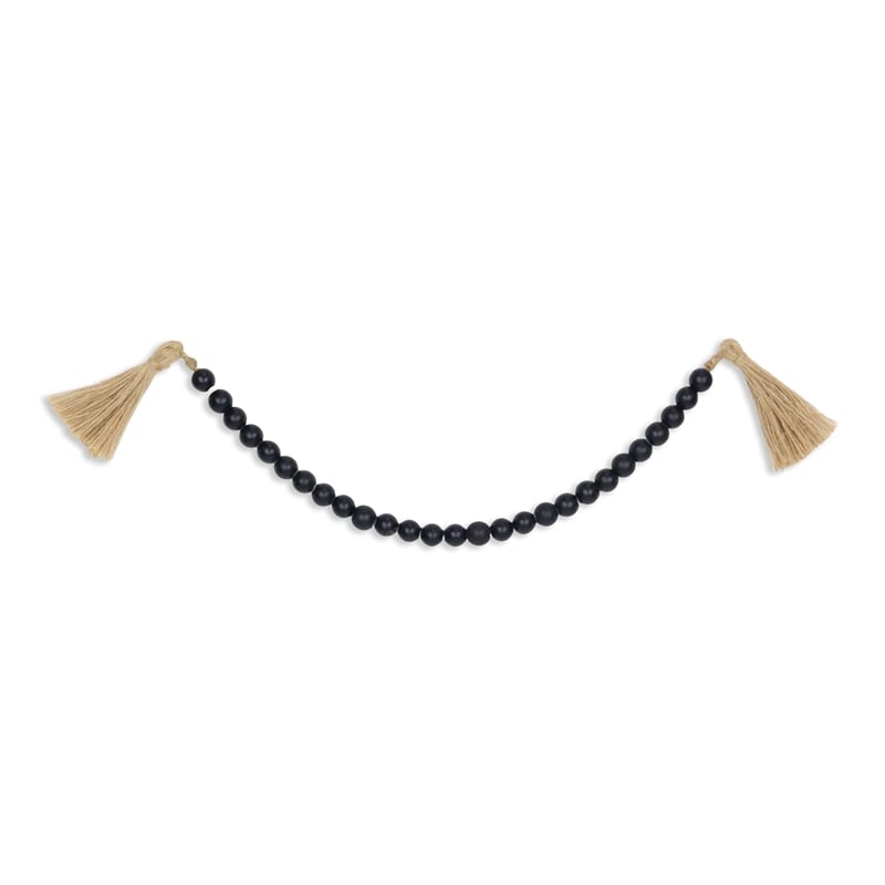 Akaida Dark Blue Wooden Bead Garland Decor