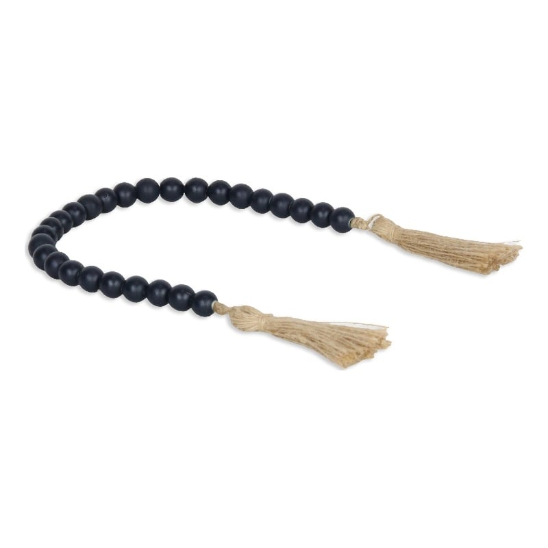 Akaida Dark Blue Wooden Bead Garland Decor
