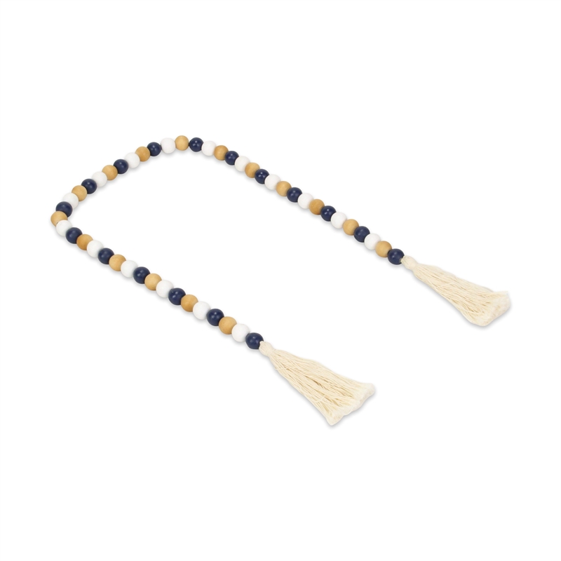 Kira Brown Blue and White Beaded Garland