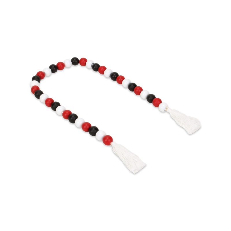 Kira Red White and Black Beaded Garland