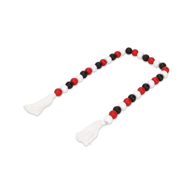 Kira Red White and Black Beaded Garland