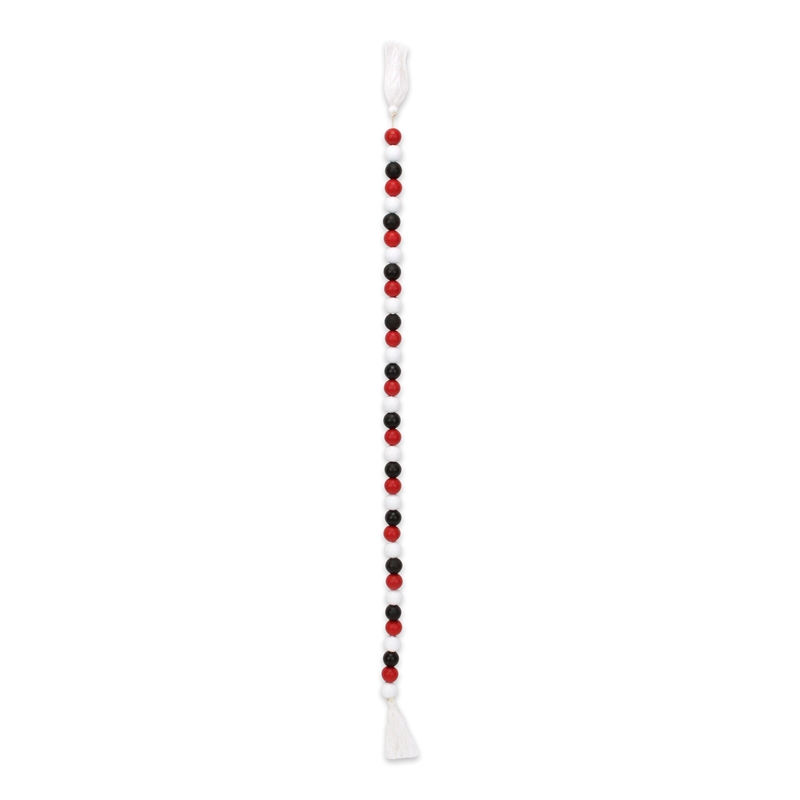 Kira Red White and Black Beaded Garland
