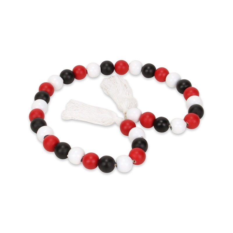 Kira Red White and Black Beaded Garland