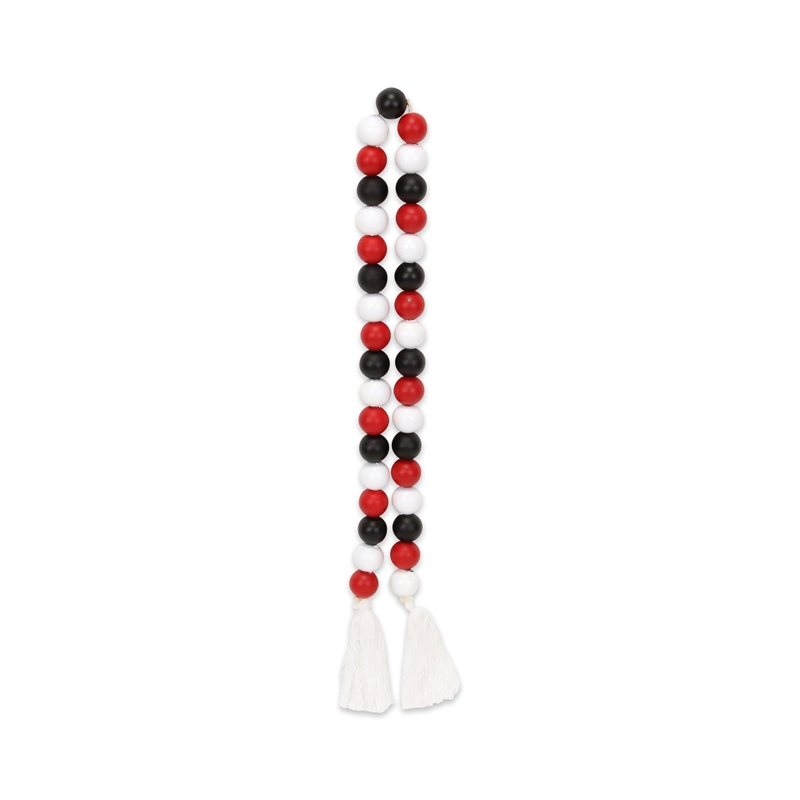 Kira Red White and Black Beaded Garland