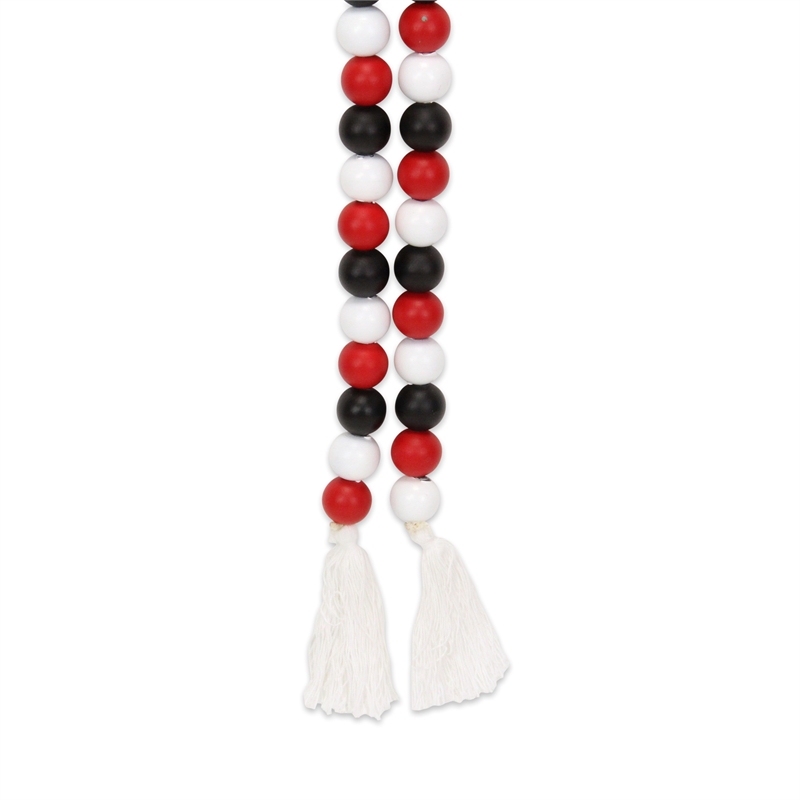 Kira Red White and Black Beaded Garland
