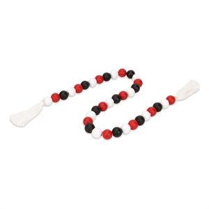 Kira Red White and Black Beaded Garland