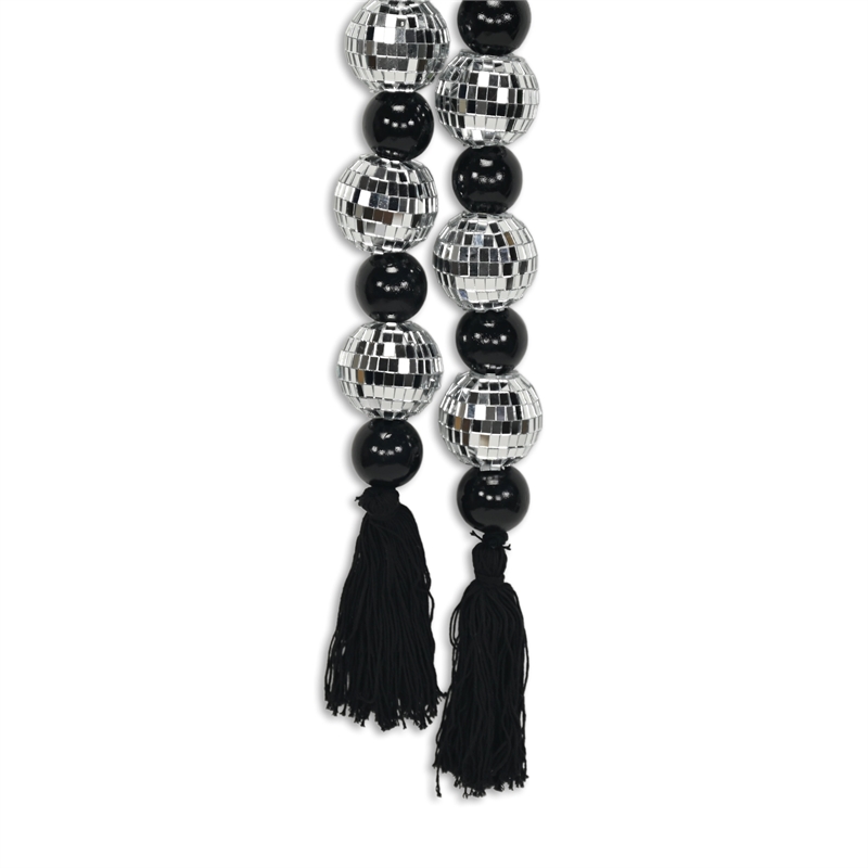 Luminis Disco Ball Themed Beaded Garland