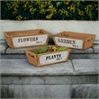 Persim Set of 3 Tapered Wood Crates