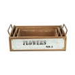 Quillen Set of 3 Garden Themed Wood Crates