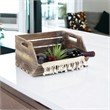 Thero Slatted Wooden Stackable Storage Crate - Brown