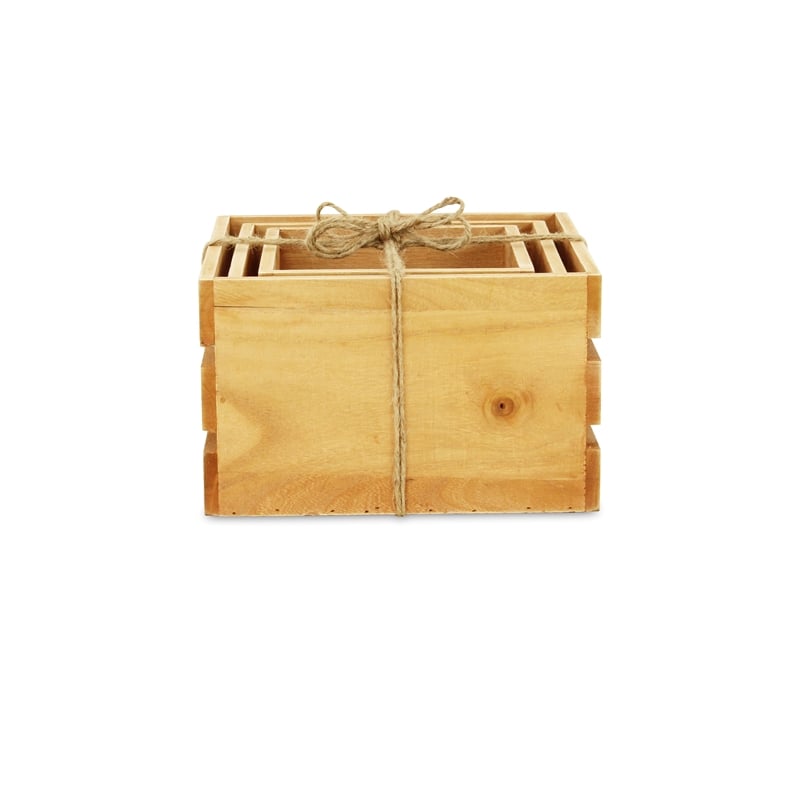 Rustic Farmstead Wooden Crate Set