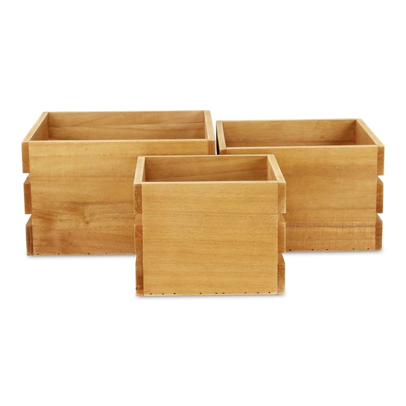 Rustic Farmstead Wooden Crate Set