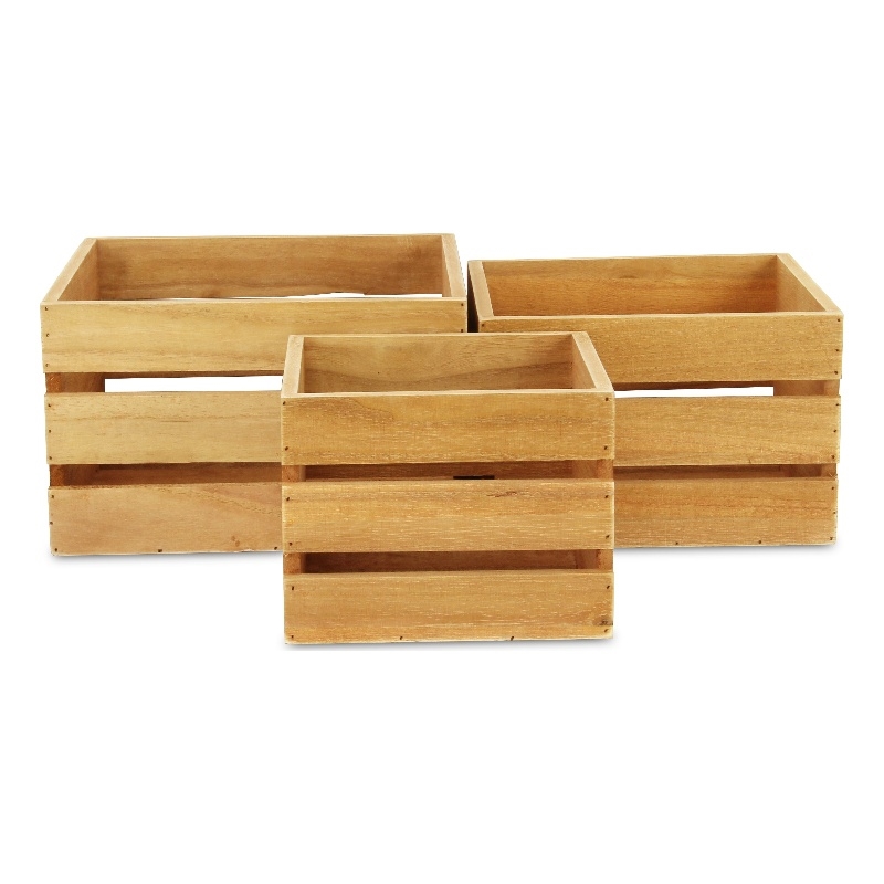 Rustic Farmstead Wooden Crate Set