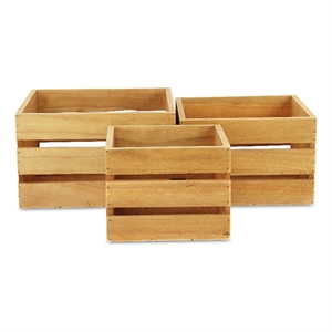 Rustic Farmstead Wooden Crate Set