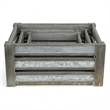 Eudora Set of 3 Metal Accented Gray Crates