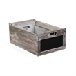 Cyprian Set of 4 Wood Crates with Chalkboard