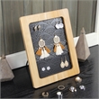 Merridew Wood Framed Metal Earring Hanging Table Easel