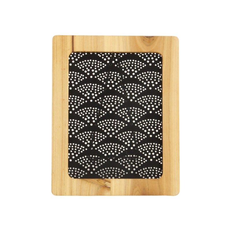 Merridew Wood Framed Metal Earring Hanging Table Easel