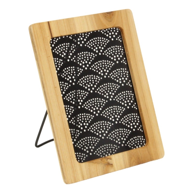 Merridew Wood Framed Metal Earring Hanging Table Easel