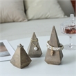Palison Wooden Pyramid Design Ring Holder - Large