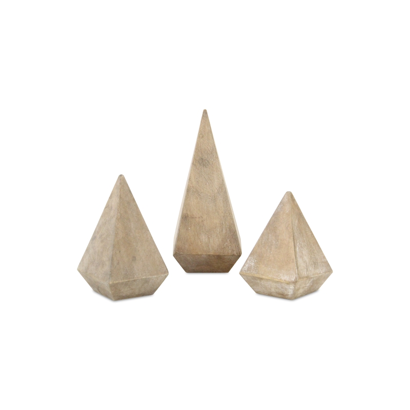 Palison Wooden Pyramid Design Ring Holder - Medium