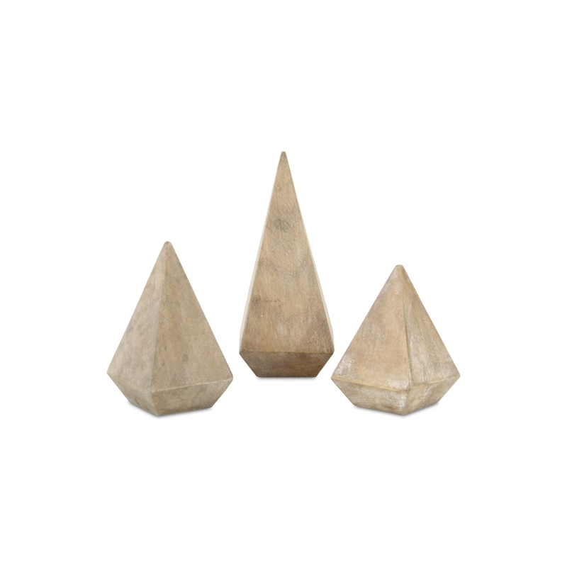 Palison Wooden Pyramid Design Ring Holder - Small