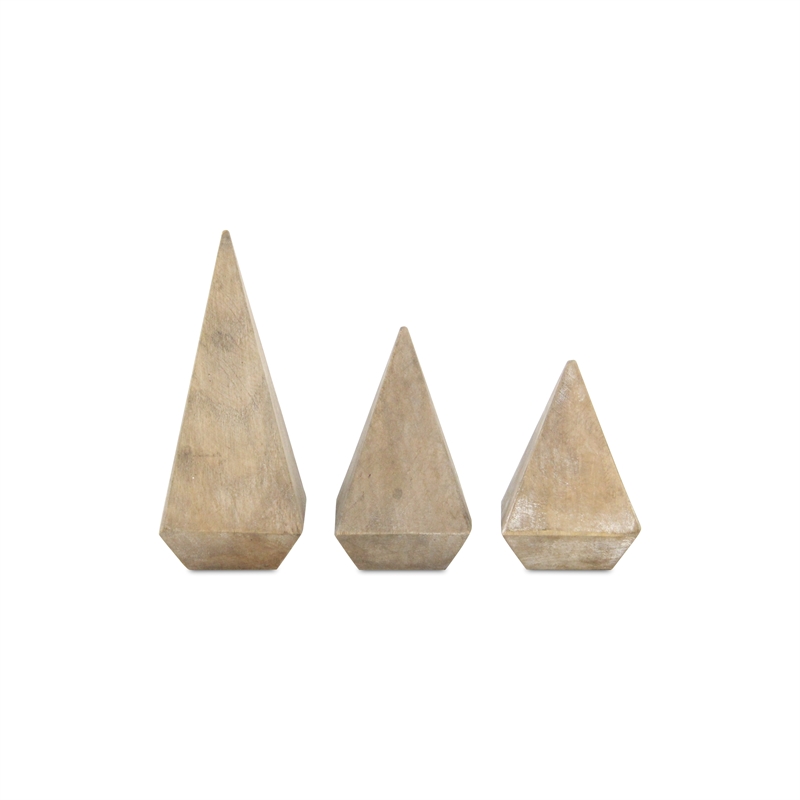 Palison Wooden Pyramid Design Ring Holder - Small