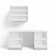 Klovo 4-Piece 6 ft. Craft Bench & Garage Workstation Set in White