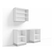 Klovo 4-Piece 6 ft. Craft Bench & Garage Workstation Set in White