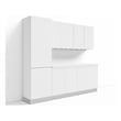 Klovo 6-Piece 8 ft. Garage Storage Set w/ Core Kit & Tall Locker in White