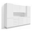 Klovo 8-Piece 10 ft. Pro Workshop Storage Set in White