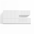 Klovo 10-Piece 15 ft. Garage Storage System in White