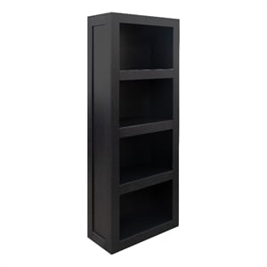 Bridgevine Home Harbor 60&quot High Bookshelf with Clove Finish
