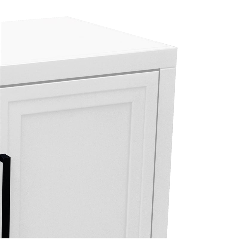 Bridgevine Home Nora Two-Door Storage Cabinet with Painted Finish in White