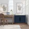 Bridgevine Home Nora Two-Door Storage Cabinet with Painted Finish in Blue